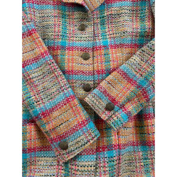 NWT Emanuel Ungaro Paris Parallele Tweed wool blazer 90's vintage 16 XL - Picture 13 of 16